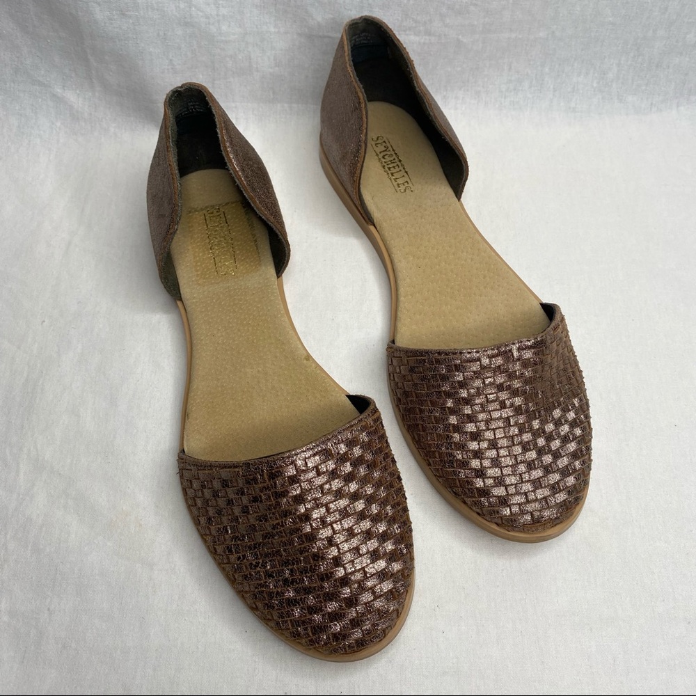 Seychelles 8.5 Flats Sandals Rose Gold Round Toe